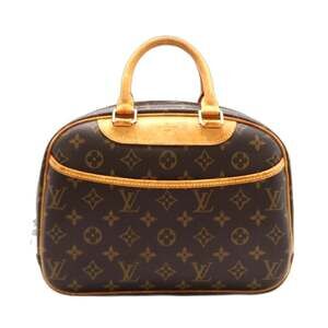 LOUIS VUITTON Monogram Trouville M42228 Handbag in Brown Coated Canvas for Women